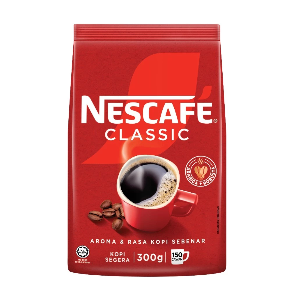 nc1 Nescafe Classic Instant Coffee Powder Refill Pack 300g - Image 1